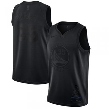 Nike Warriors #35 Kevin Durant Black NBA MVP Swingman Jersey