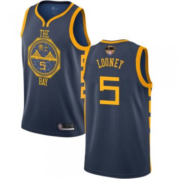 Warriors #5 Kevon Looney Navy 2019 Finals Bound Basketball Swingman City Edition 2018/19 Jersey