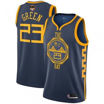 Warriors #23 Draymond Green Navy 2019 Finals Bound Basketball Swingman City Edition 2018/19 Jersey