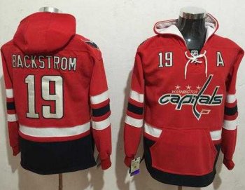 Washington Capitals #19 Nicklas Backstrom Red Name & Number Pullover NHL Hoodie