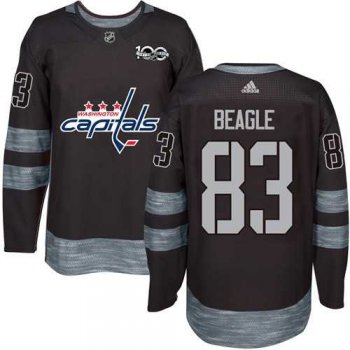 Washington Capitals #83 Jay Beagle Black 1917-2017 100th Anniversary Stitched NHL Jersey