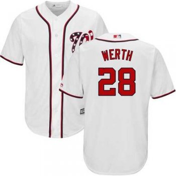 Washington Nationals #28 Jayson Werth White New Cool Base Stitched MLB Jersey