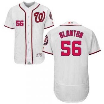 Washington Nationals #56 Joe Blanton White Flexbase Authentic Collection Stitched MLB Jersey