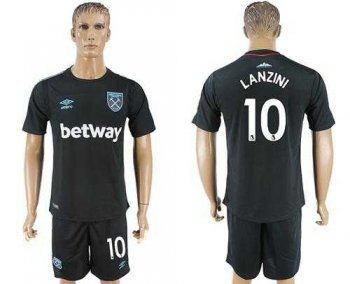 West Ham United #10 Lanzini Away Soccer Club Jersey