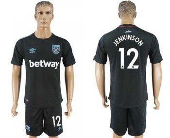 West Ham United #12 Jenkinson Away Soccer Club Jersey