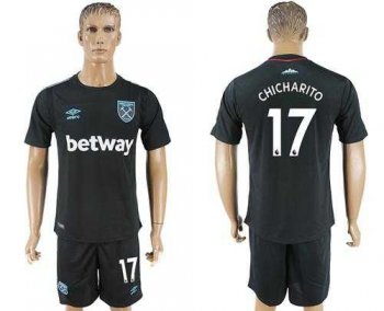 West Ham United #17 Chicharito Away Soccer Club Jersey