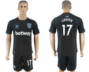 West Ham United #17 Obrien Away Soccer Club Jersey