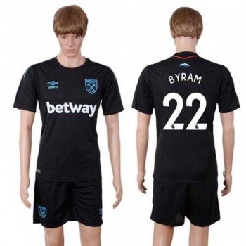 West Ham United #22 Byram Away Soccer Club Jersey