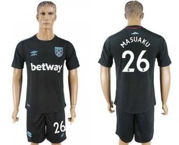 West Ham United #26 Masuaku Away Soccer Club Jersey