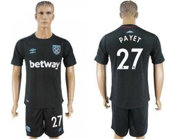 West Ham United #27 Payet Away Soccer Club Jersey