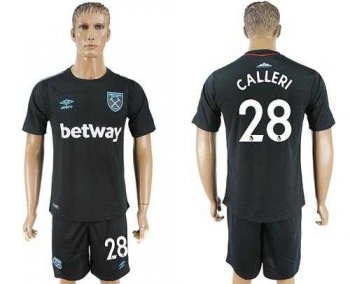 West Ham United #28 Calleri Away Soccer Club Jersey