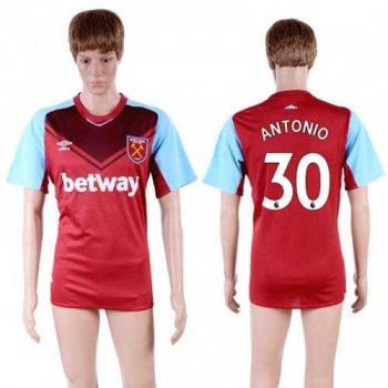 West Ham United #30 Antonio Home Soccer Club Jersey