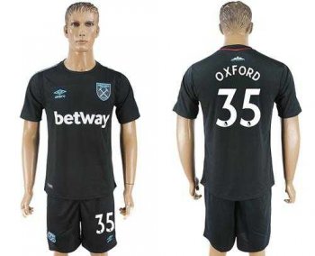 West Ham United #35 Oxford Away Soccer Club Jersey