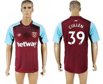 West Ham United #39 Cullen Home Soccer Club Jersey