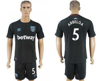 West Ham United #5 Arbeloa Away Soccer Club Jersey