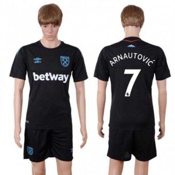 West Ham United #7 Arnautovic Away Soccer Club Jersey