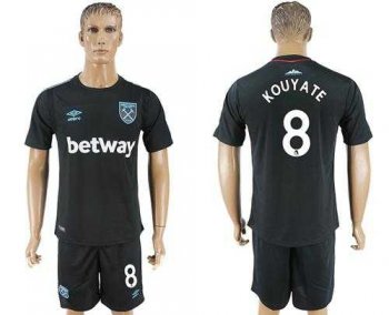 West Ham United #8 Kouyate Away Soccer Club Jersey