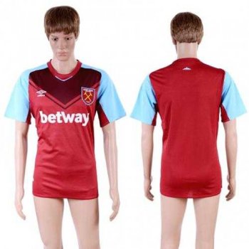 West Ham United Blank Home Soccer Club Jersey