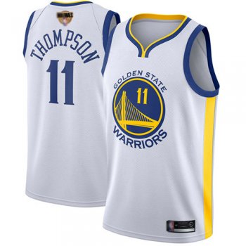 Warriors #11 Klay Thompson White 2019 Finals Bound Women's Basketball Swingman Association Edition Jersey