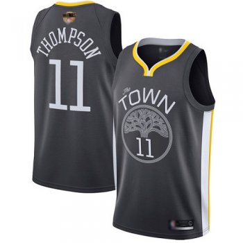 Warriors #11 Klay Thompson Black 2019 Finals Bound Women's Basketball Swingman Statement Edition Jersey