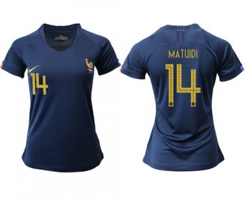 Women's France #14 Matuidi Home Soccer Country Jersey