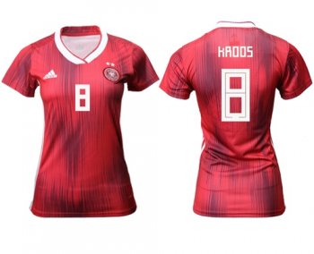 Women's Germany #8 Kroos Away Soccer Country Jersey