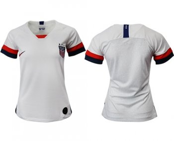 Women's USA Blank Home Soccer Country Jersey