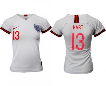 Women's England #13 Hart Home Soccer Country Jersey