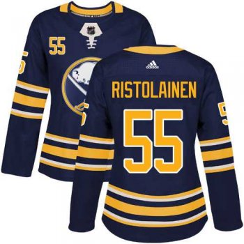 Women's Adidas Buffalo Sabres #55 Rasmus Ristolainen Navy Blue Home Authentic Stitched NHL