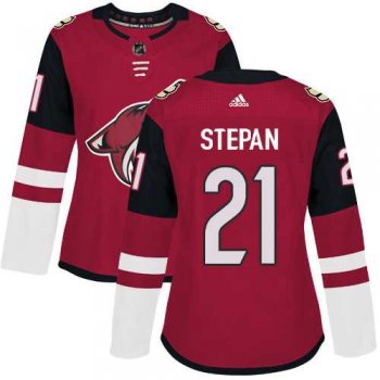 Women's Adidas Phoenix Coyotes #21 Derek Stepan Maroon Home Authentic Stitched NHL