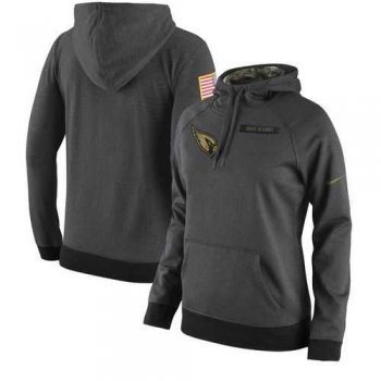 Women's Arizona Cardinals Anthracite Salute to Service Player Performance Hoodie