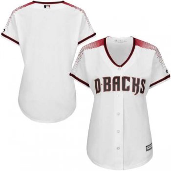 Women's Arizona Diamondbacks Majestic White Home Cool Base Jersey