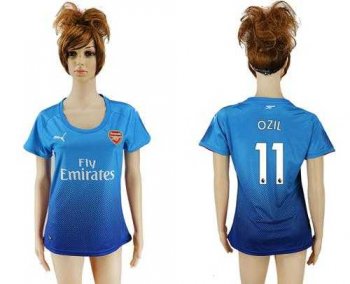 Women's Arsenal #11 Ozil Away Soccer Club Jersey