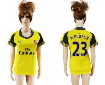 Women's Arsenal #23 Welbeck Away Soccer Club Jersey