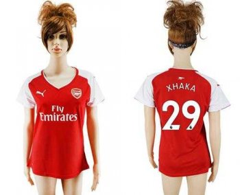 Women's Arsenal #29 Xhaka Home Soccer Club Jersey