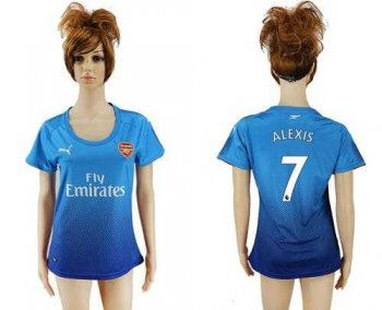 Women's Arsenal #7 Alexis Away Soccer Club Jersey