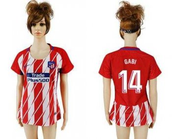 Women's Atletico Madrid #14 Gabi Home Soccer Club Jersey