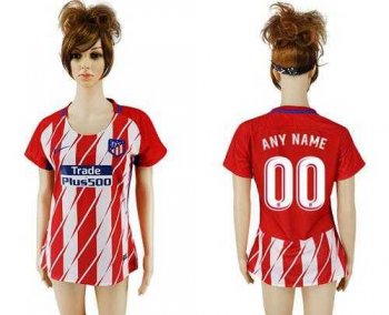 Women's Atletico Madrid Personalized Home Soccer Club Jersey