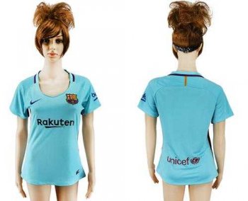 Women's Barcelona Blank Away Soccer Club Jersey