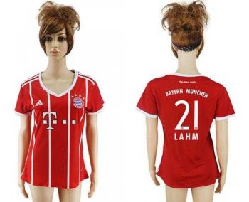 Women's Bayern Munchen #21 Lahm Home Soccer Club Jersey