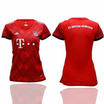 Women's Bayern Munchen Blank Home Soccer Club Jersey