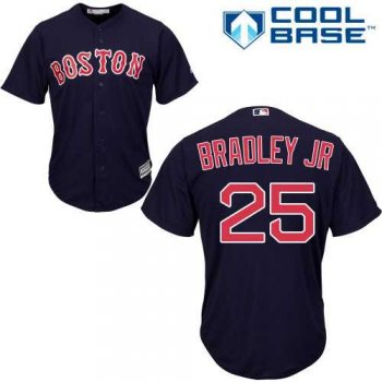 Women's Boston Red Sox #25 Jackie Bradley Jr Navy Blue Alternate Stitched MLB Jersey