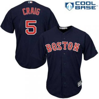 Women's Boston Red Sox #5 Allen Craig Navy Blue Alternate Stitched MLB Jersey