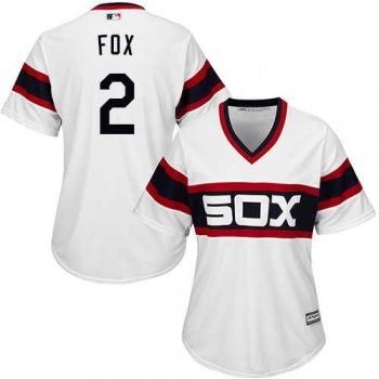 Women's Chicago White Sox #2 Nellie Fox White Alternate Home Stitched MLB Jersey