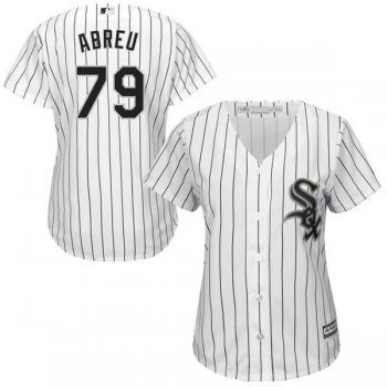 Women's Chicago White Sox #79 Jose Abreu Majestic White Home Cool Base Jersey