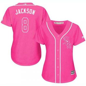 Women's Chicago White Sox #8 Bo Jackson Pink Fashion Stitched MLB Jersey