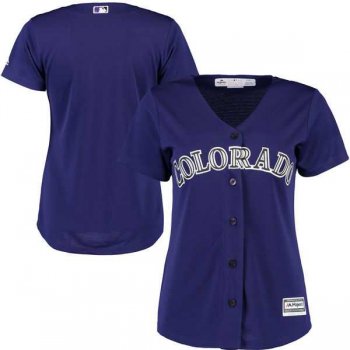 Women's Colorado Rockies Majestic Purple Alternate Cool Base Jersey