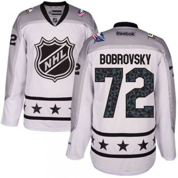 Women's Columbus Blue Jackets #72 Sergei Bobrovsky White 2017 All-Star Metropolitan Division Stitched NHL Jersey