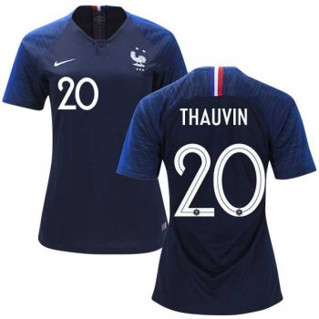 Women's France #20 Thauvin Home Soccer Country Jersey