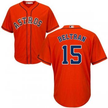 Women's Houston Astros #15 Carlos Beltran Orange Alternate Stitched MLB Jersey